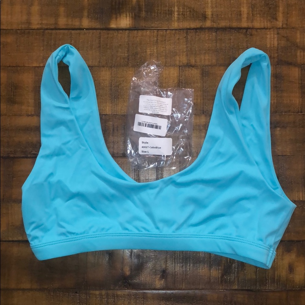 Sky Blue Large Bikini Top